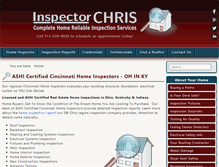 Tablet Screenshot of inspectorchris.com